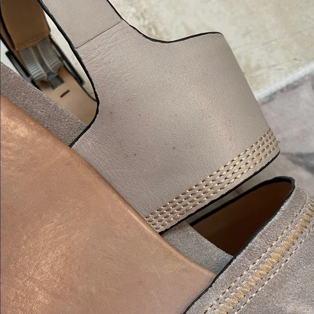 Naked Feet Mallow Platform Wedge Sandals 7
